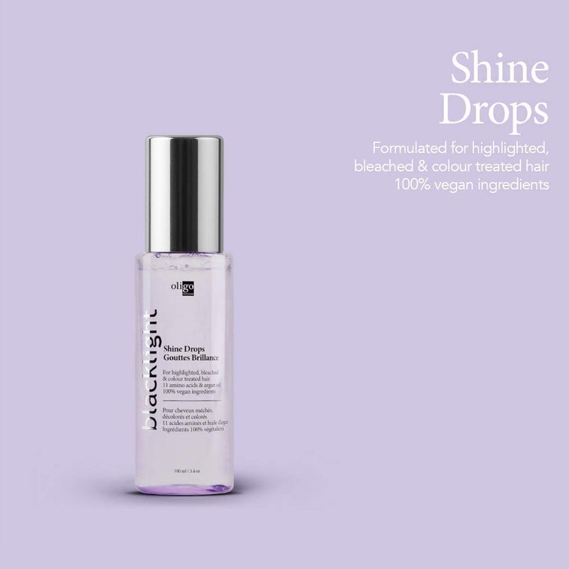 Oligo Professionnel - Blacklight Shine Drops - Weightless hair oil - Anti frizz serum - Argan oil - Nourishing - Paraben Free - Instant shine - 3.4 oz - Image 1
